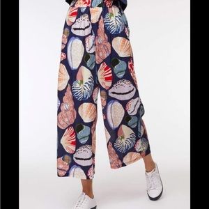 Gorman lightweight shell pattern culotte pants